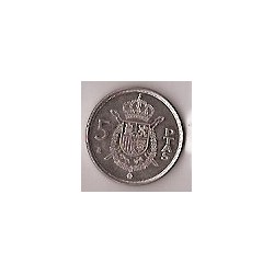 Monedas - España - Juan Carlos I (pesetas) - 1989 - 005 pesetas