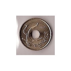 Monedas - España - Juan Carlos I (pesetas) - 1991 - 025 pesetas