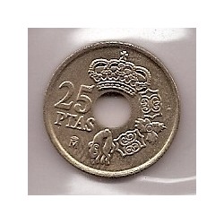 Monedas - España - Juan Carlos I (pesetas) - 2000 - 025 pesetas