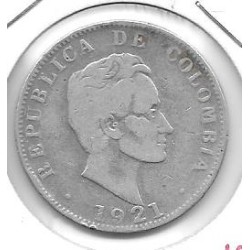 Monedas - America - Colombia - 193.2 - Año 1921 - 50 ctv - plata