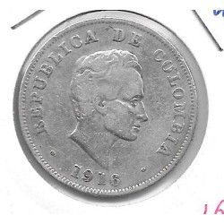 Monedas - America - Colombia - 274 - 1916 - 50 ctv - plata