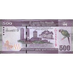 Billetes - Asia - Sri Lanka - 126 - SC - 2019 - 500 rupias - Num.ref: 396519