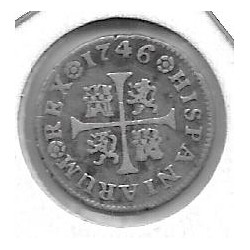 Monedas - EspaÃ±a - Fernando VI (1746 - 1759) - 65 - 1746 - 1/2 real - Madrid - plata