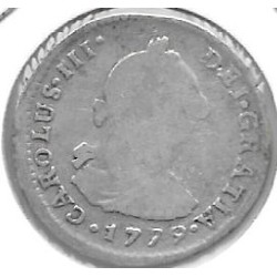 Monedas - España - Carlos III (1759 - 1788) - Año 1779 - Real - Plata - Lima