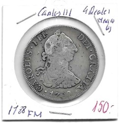 Monedas - EspaÃ±a - Carlos III (1759 - 1788) - 902 - 1788 - 4 reales - Mexico - plata