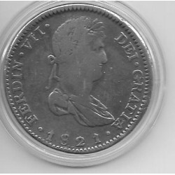 Monedas - EspaÃ±a - Fernando VII (1808 - 1833) - 438 - 1821 - 8 Reales - Guadalajara - plata