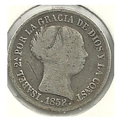 Monedas - España - Isabel II (1833 - 1868) - 312 - Año 1852 - 2 reales