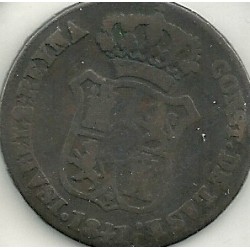 Monedas - España - Isabel II (1833 - 1868) - 148 - Año 1841 - 3 cuartos catalunya