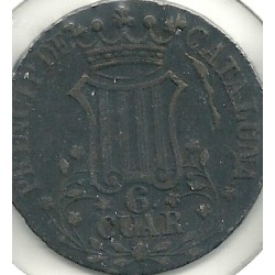 Monedas - España - Isabel II (1833 - 1868) - 208 - Año 1846 - Catalunya - 6 Quart