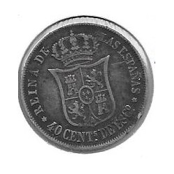 Monedas - España - Isabel II (1833 - 1868) - 425 - Año 1865 - 40 Cents de Escudo