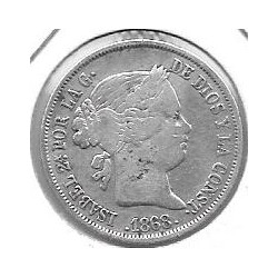 Monedas - EspaÃ±a - Isabel II (1833 - 1868) - 428 - 1868 - 40 ct de escudo - Madrid - plata