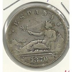 Monedas - España - Gobierno Provisional ( 29-IX-186 - 088 - Año 1870*73 - 2 pesetas