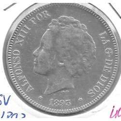 Monedas - EspaÃ±a - Alfonso XIII ( 17-V-1886/14-IV) - 149 - 1892 - PGV - 5 pesetas - plata