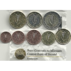 Monedas - Euros - Colección en tiras - Irlanda - Año 2015 - Colección anual