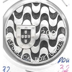 Monedas - Europa - Portugal - 663a - 1992 - 200 escudos - plata - proof