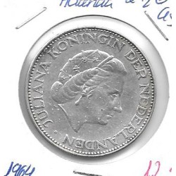 Monedas - Europa - Holanda - 185 - 1964 - 2,5 gulden - plata