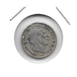 Monedas - Europa - Holanda - 80 - 1880 - 10 ct - plata