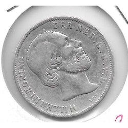 Monedas - Europa - Holanda - 93 - 1860 - gulden - plata