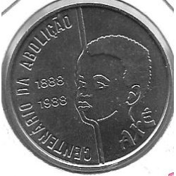 Monedas - America - Brasil - 610 - Año 1988 - 100 Cruzados