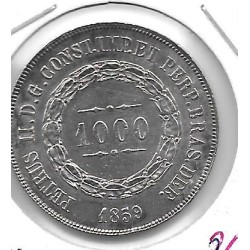 Monedas - America - Brasil -  - 1859 - 1000 reis - plata