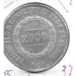 Monedas - America - Brasil -  - 1855 - 2000 reis - plata