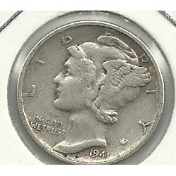 Monedas - America - Estados Unidos - 140 - Año 1941S - dime