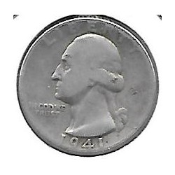 Monedas - America - Estados Unidos - 164 - Año 1941 - 1/4 Dollar