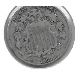 Monedas - America - Estados Unidos - 97 - 1882 - 5 ct