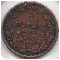 Monedas - Europa - Suecia - 640 - Año 1839 - 1/3 Shilling