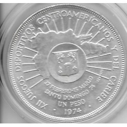 Monedas - America - Rep.Dominicana - 35 - 1974 - Peso - Plata