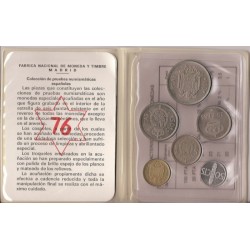 España - Juan Carlos I (pesetas) - Estuches oficiales - Año 1975*76 - Cartera anual - Pruebas