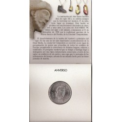 España - Juan Carlos I (pesetas) - Estuches oficiales - Año 1999 - 2000 pts Xacobeo