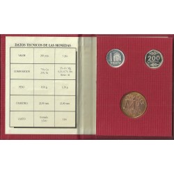 Monedas - España - Juan Carlos I (pesetas) - Estuches oficiales - Año 1987 - III Exposicion Nacional de Numismatica