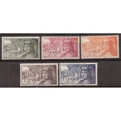 Sellos - Países - España - 2º Cent. (Series Completas) - Estado Español - 1952 - 1111/15 - **