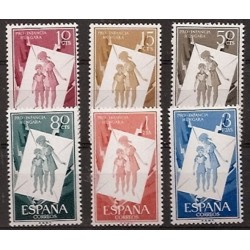 Sellos - Países - España - 2º Cent. (Series Completas) - Estado Español - 1956 - 1200/1205 - **