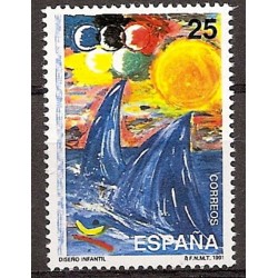 Sellos - Países - España - 2º Cent. (Series Completas) - Juan Carlos I - 1991 - 3107 - **