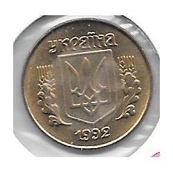 Monedas - Europa - Ucrania - 1.2 - Año 1992 - 10 Kopiyok