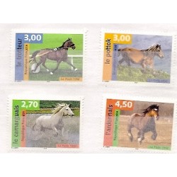 C - Caballos - 3182/85 - ** - Francia - 3182/85