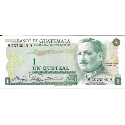 Billetes - America - Guatemala - 59c - sc - 1981 - qetzal - Num.ref: B5579849U