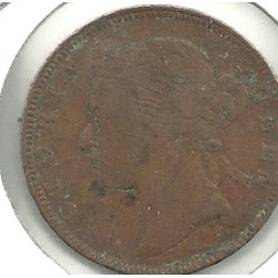 Monedas - Europa - Gran Bretaña (Est. estrecho) - 015 - Año 1889 - 1/2 ct