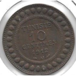 Monedas - Africa - Tunez - 236 - Año 1912 - 10 Ct