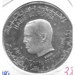 Monedas - Africa - Tunez - 298 - 1969 - dinar - plata