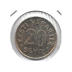 Monedas - Europa - Estonia - 23 - 1992 - 20 senti