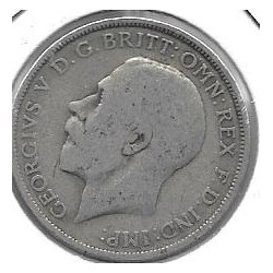 Monedas - Europa - Gran Bretaña - 818.1a - Año 1920 - 1/2 Corona