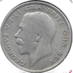 Monedas - Europa - Gran Bretaña - 8181a - Año 1920 - 1/2 Corona