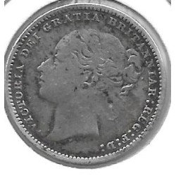 Monedas - Europa - Gran Bretaña - 734.4 - Año 1880 - Shilling