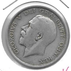 Monedas - Europa - Gran BretaÃ±a - 818.1a - 1920 - media corona - plata