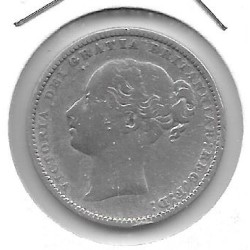 Monedas - Europa - Gran BretaÃ±a - 734.4 - 1883 - shilling - plata