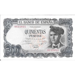 Billetes - EspaÃ±a - Estado EspaÃ±ol (1936 - 1975) - 500 ptas - 507 - ebc+ - 1971 - num. ref: O135935