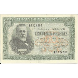 Billetes - España - Estado Español (1936 - 1975) - 50 ptas - 481 - EBC - Año 1940 - num ref: E3124536